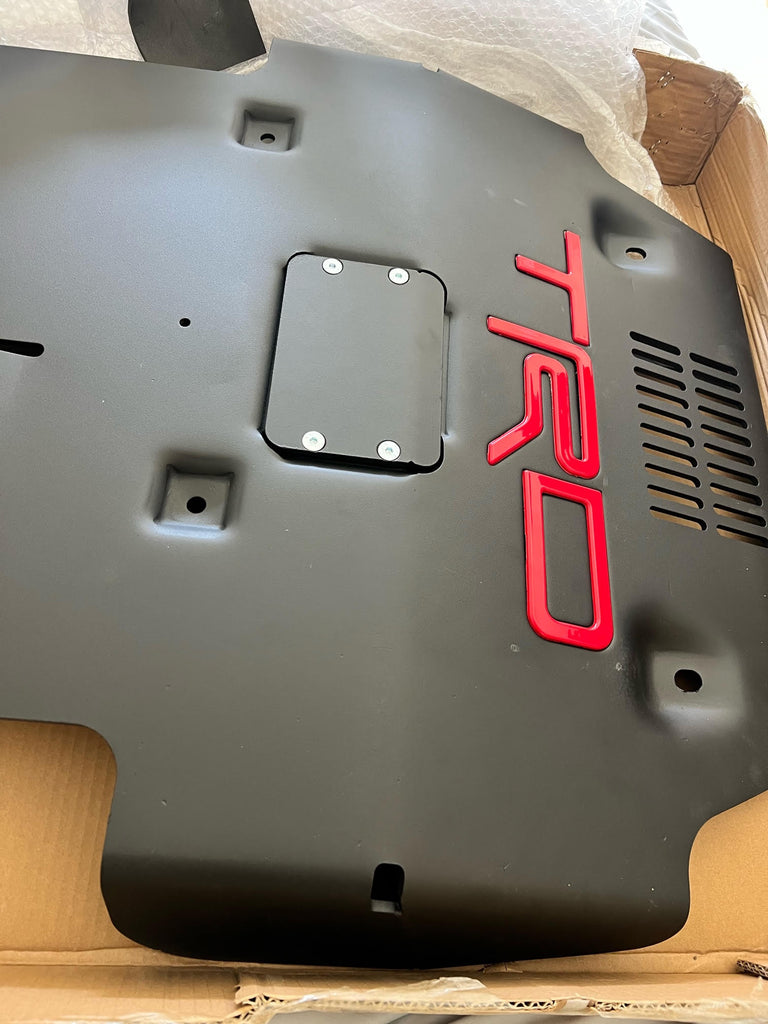 BLACK MATTE TRD PRO FRONT SKID PLATE FOR TACOMA 2016-2023