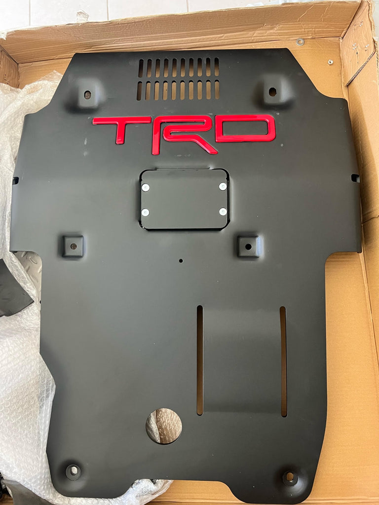 BLACK MATTE TRD PRO FRONT SKID PLATE FOR TACOMA 2016-2023